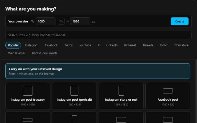 Merlin asking what you are making: Instagram, YouTube, TikTok and more, or your own size