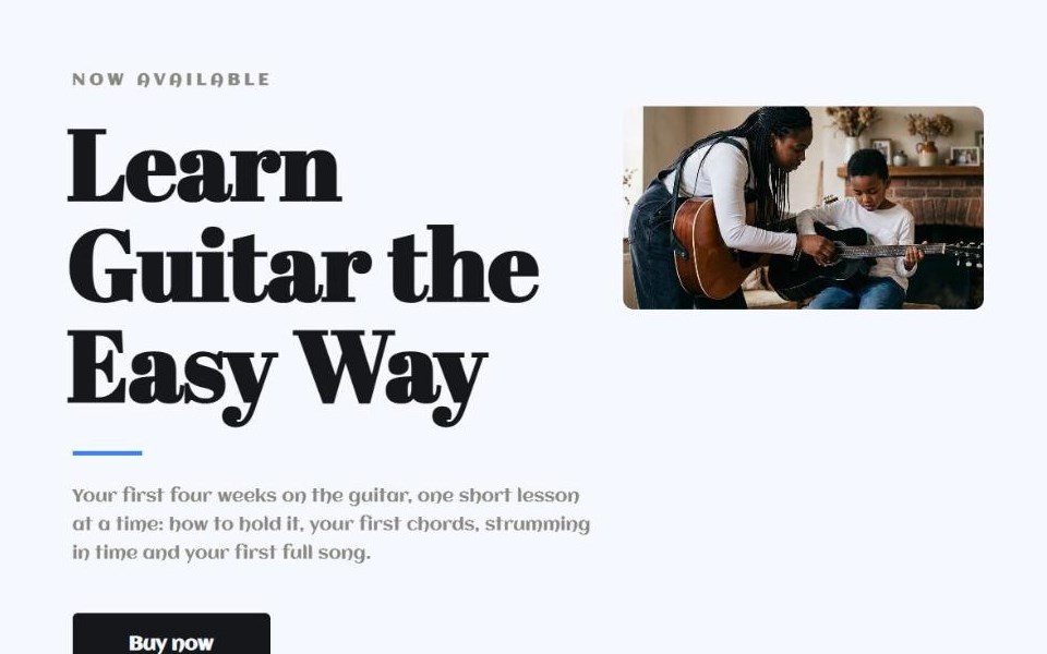 The published sales page at its own address on the store